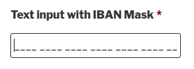 Gravity Forms IBAN Validation: Text input mask 2